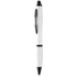 Monikäyttöinen kuulakynä Bampy touch ballpoint pen, valkoinen, musta liikelahja logopainatuksella