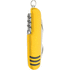 Monikäyttöinen taskuveitsi Shakon multifunctional pocket knife, keltainen liikelahja logopainatuksella