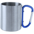 Muki Bastic metal mug, sininen, hopea liikelahja logopainatuksella