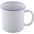 Muki Gover vintage mug, valkoinen, sininen liikelahja logopainatuksella