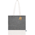Ostoskassi Annet Fairtrade shopping bag, musta liikelahja logopainatuksella