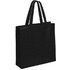 Ostoskassi Natia shopping bag, musta liikelahja logopainatuksella