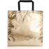 Ostoskassi Poznan shopping bag, kultainen liikelahja logopainatuksella