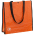 Ostoskassi Recycle shopping bag, musta, oranssi liikelahja logopainatuksella