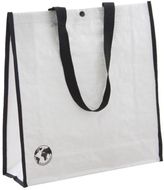 Ostoskassi Recycle shopping bag, valkoinen, musta liikelahja logopainatuksella