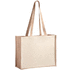 Ostoskassi Rotin shopping bag, luonnollinen liikelahja logopainatuksella
