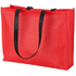 Ostoskassi Tucson shopping bag, musta, punainen liikelahja logopainatuksella