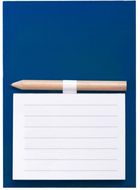 Paperinippu Yakari magnetic notepad, sininen liikelahja logopainatuksella