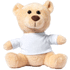 Plyysikangas Sincler teddy bear, luonnollinen liikelahja logopainatuksella