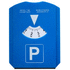 Pysäköintikiekko ScraPark parking card, sininen liikelahja logopainatuksella