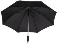 Sateenvarjo Nuages umbrella, musta liikelahja logopainatuksella