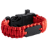 Seikkailusetti Kupra survival bracelet, musta, punainen lisäkuva 2