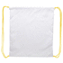 Selkäreppu CreaDraw custom drawstring bag, valkoinen, keltainen lisäkuva 1