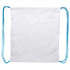 Selkäreppu CreaDraw custom drawstring bag, valkoinen, sininen lisäkuva 1
