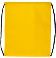 Selkäreppu Pully drawstring bag, keltainen liikelahja logopainatuksella