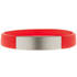 Silikoniranneke Platty wristband, punainen liikelahja logopainatuksella
