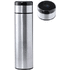 Termospullo Kaucex thermometer vacuum flask, hopea liikelahja logopainatuksella