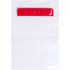 Tiivis pussi Kirot waterproof tablet case, punainen, läpinäkyvä liikelahja logopainatuksella