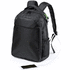 USB-tietokonekassi Halnok backpack, musta liikelahja logopainatuksella