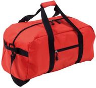 Urheilukassi Drako sports bag, punainen liikelahja logopainatuksella