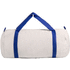Urheilukassi Simaro sports bag, luonnollinen, sininen liikelahja logopainatuksella