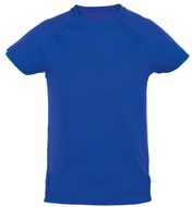 Urheilupaita Tecnic Plus K kids sport T-shirt, tummansininen liikelahja logopainatuksella