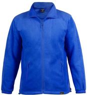 Urheilutakki Diston RPET fleece jacket, sininen liikelahja logopainatuksella