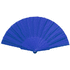 Viuhka Pumik RPET hand fan, sininen liikelahja logopainatuksella