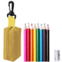 Värikynä Migal coloured pencil set, keltainen liikelahja logopainatuksella