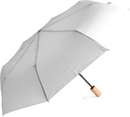 sateenvarjo, valkoinen liikelahja logopainatuksella