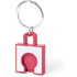 Avaimenperäpoletti Keyring Coin Fliant, punainen liikelahja logopainatuksella