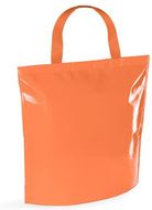 Eristetty ostoskassi Cool Bag Hobart, sininen, oranssi liikelahja logopainatuksella