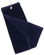 Golf-pyyhe Golf Towel Tarkyl, tummansininen liikelahja logopainatuksella