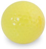 Golfpallo Golf Ball Nessa, keltainen liikelahja logopainatuksella