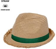 Hattu Hat Harmon, ruskea liikelahja logopainatuksella