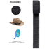 Hattu Hatband Hicoband, musta liikelahja logopainatuksella