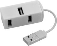 KESKITIN USB Hub Geby, valkoinen liikelahja logopainatuksella
