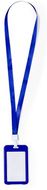 Kilvenkannatin Id Badge Lanyard Fleck, sininen liikelahja logopainatuksella