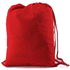 Kiristysnauha reppu Drawstring Bag Bass, punainen liikelahja logopainatuksella