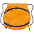 Kiristysnauha reppu Drawstring Bag Naiper, musta, oranssi liikelahja logopainatuksella