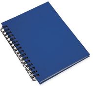 Kirjasin Notebook Emerot, sininen liikelahja logopainatuksella