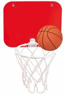 Koripallokori Basket Jordan, punainen liikelahja logopainatuksella