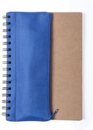 Kumi Notebook Mosku, sininen liikelahja logopainatuksella