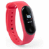 Kytketty kello Smart Bracelet Ragol, punainen liikelahja logopainatuksella