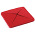 Lasinalunen Coaster Tanzak, punainen liikelahja logopainatuksella