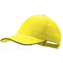 Lippalakki Cap Rubec, keltainen liikelahja logopainatuksella