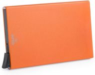 Luottokorttikotelo Card Holder Lindrup, sininen, oranssi liikelahja logopainatuksella