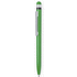 Monikäyttöinen kuulakynä Stylus Touch Ball Pen Haspor, vihreä liikelahja logopainatuksella