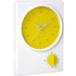 Monikäyttöinen pieni kello Wall Clock Timer Tekel, keltainen liikelahja logopainatuksella