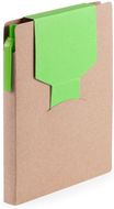 Muistilehtiö Sticky Notepad Cravis, vaaleanvihreä liikelahja logopainatuksella